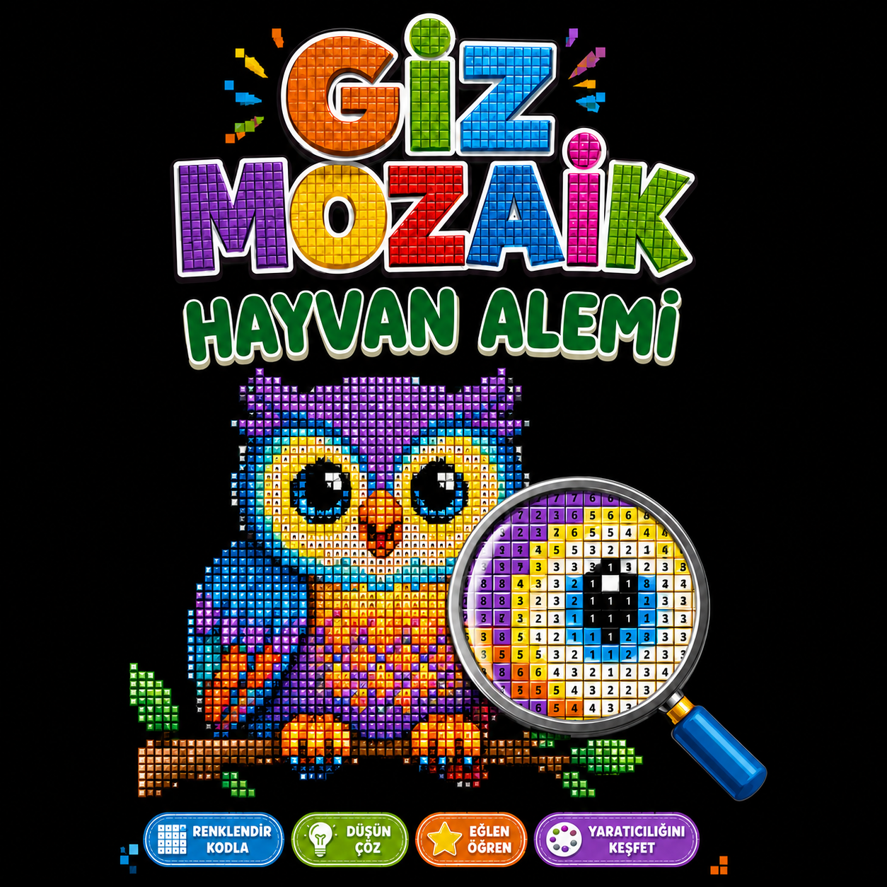 LUVOXIS™ - Gizemli Mozaik Boyama Kitabı